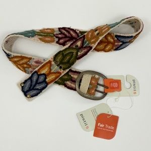 NWT Pistil Ivory Andina Embroidered Belt—Size S